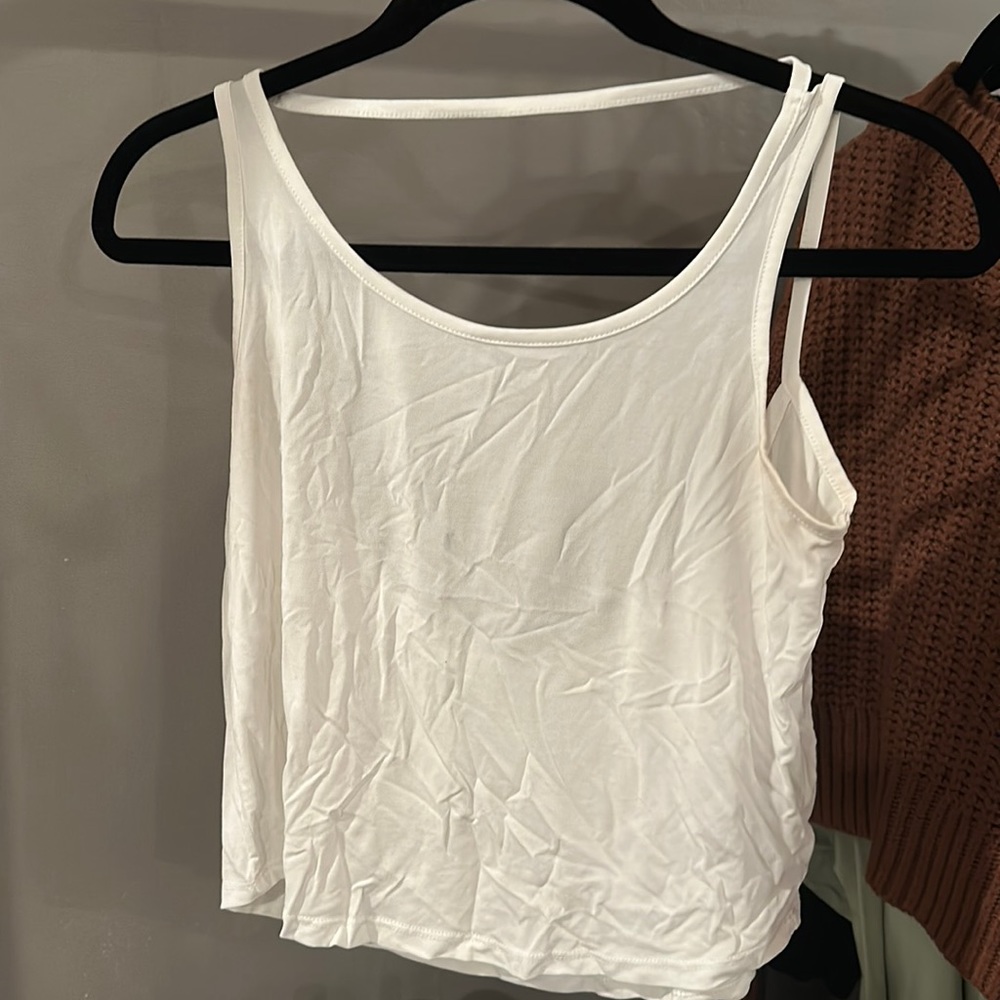 White Workout Tank